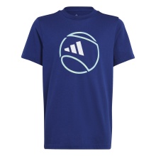 adidas Tennis-Tshirt Tennis Graphic blau Jungen